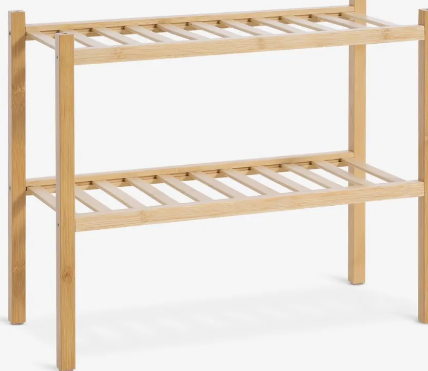 Schoenenrek EGTVED 2 schappen bamboe