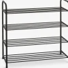 Schoenenrek HALS 4 schappen zwart