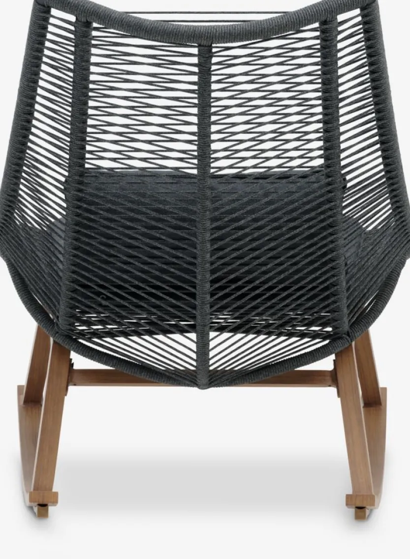 Schommelstoel DANNEMARE grijs