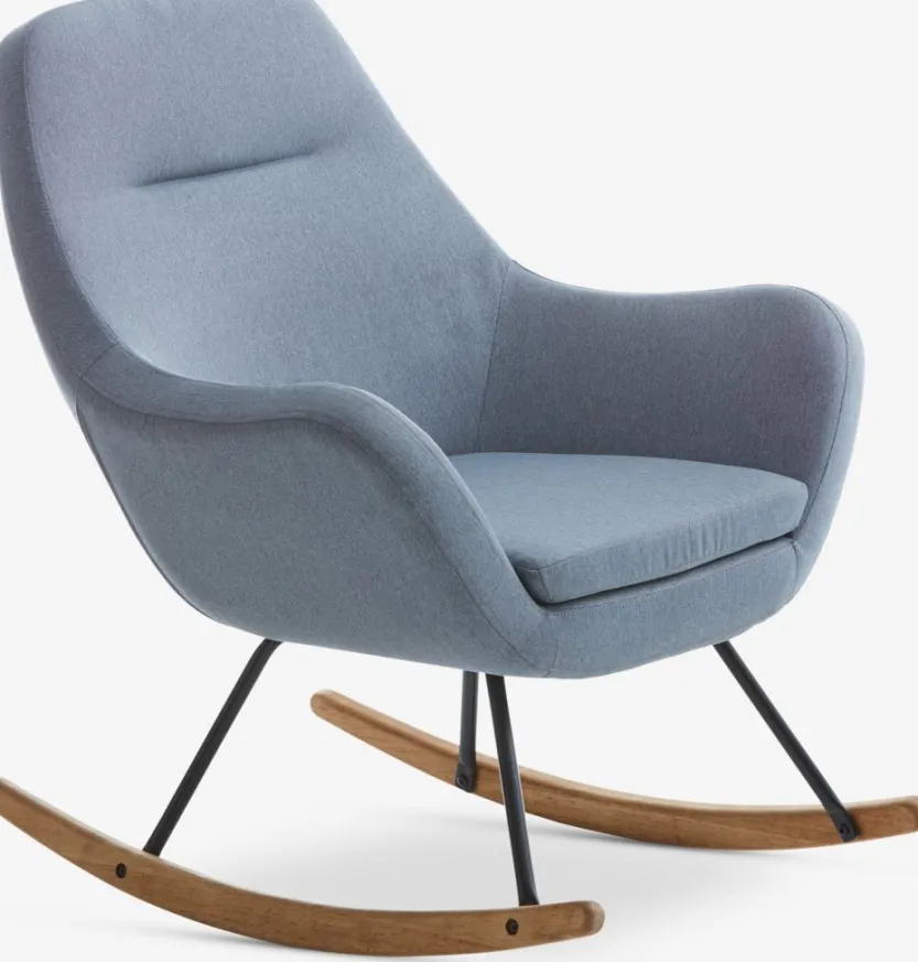 Schommelstoel NEBEL lichtblauwe stof