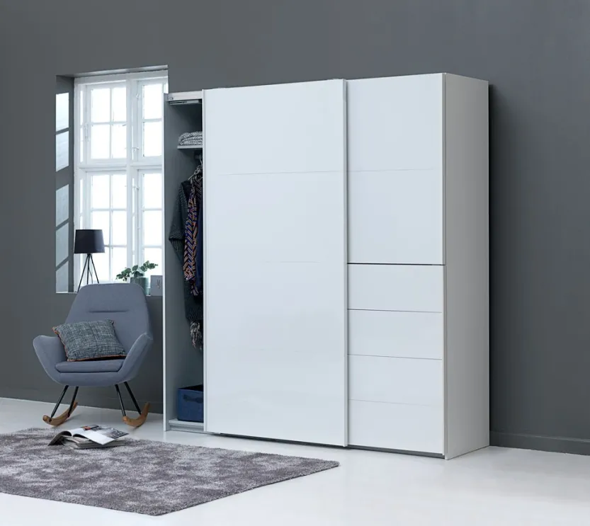 Schommelstoel NEBEL lichtblauwe stof