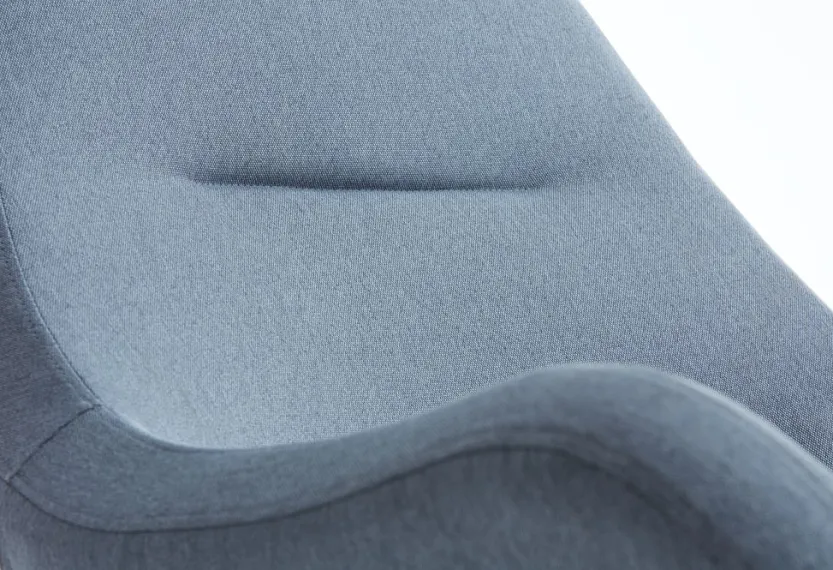 Schommelstoel NEBEL lichtblauwe stof