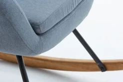 Schommelstoel NEBEL lichtblauwe stof