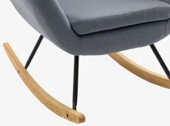 Schommelstoel NEBEL lichtblauwe stof