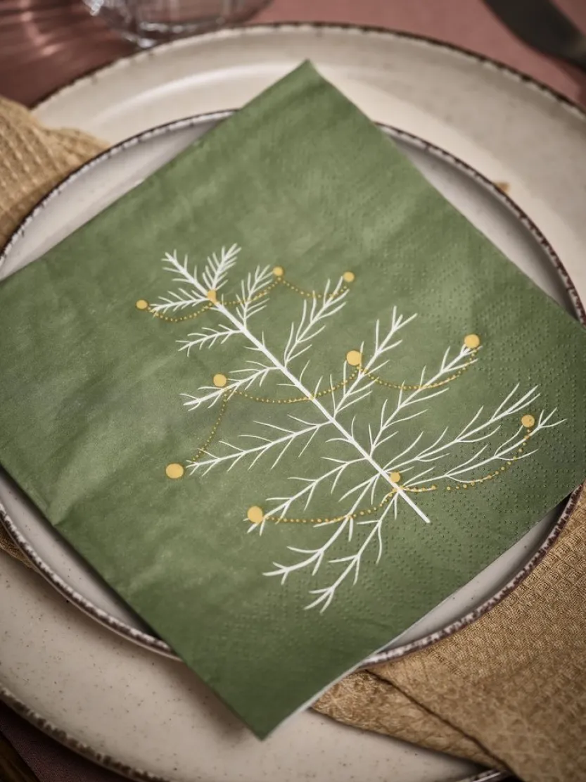 Servetten AKVAMARIN B33xL33 20 stuks assorti