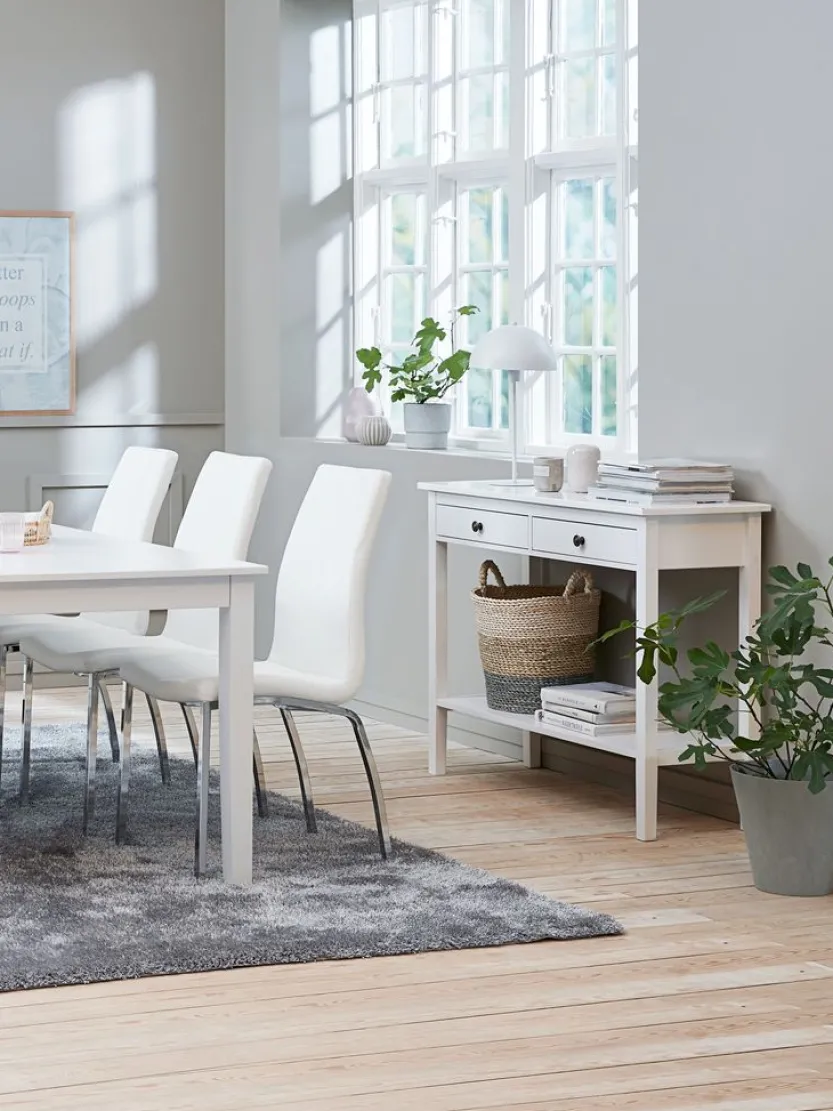 Sidetable NORDBY 40x110 2 lades 1 schap wit