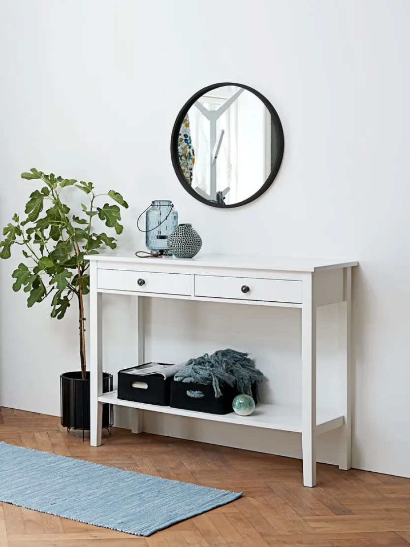 Sidetable NORDBY 40x110 2 lades 1 schap wit