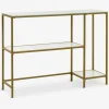 Sidetable PANDRUP 30x110 wit/goud