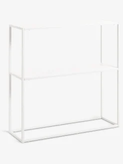 Sidetable VIRUM 26x80 met schap wit