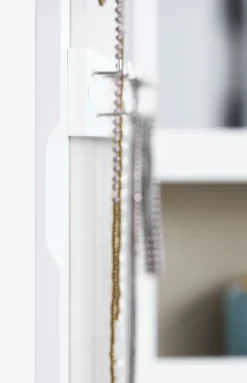 Sieradendoos MALLING met spiegel wit