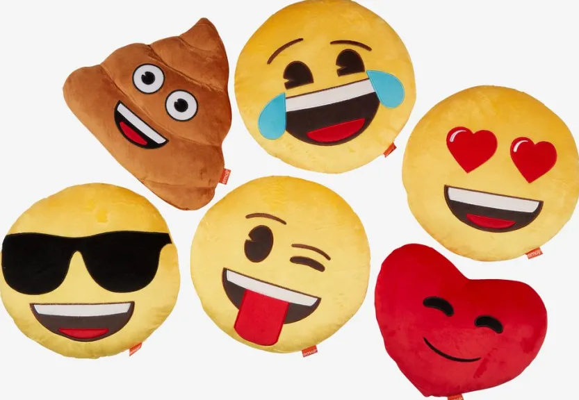 Sierkussen EMOJI Ø35cm assorti