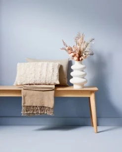 Sierkussen MYGGBLOM 35x50 beige