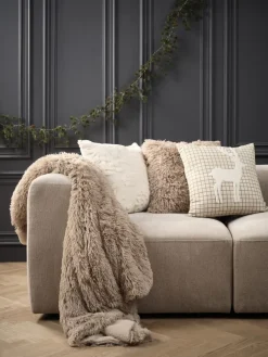 Sierkussen MYRFIOL 45x45 taupe