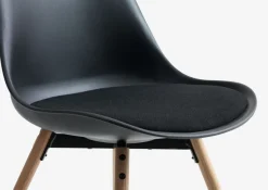 SKOVLUNDE L160 tafel donker eiken + 4 KASTRUP zwart/eiken