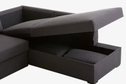 Slaapbank chaise longue BEDSTED grijs