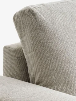 Slaapbank chaise longue VEJLBY lichtzand stof