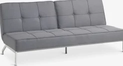 Slaapbank OREVAD donkergrijze stof