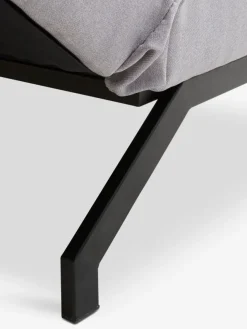 Slaapbank OREVAD lichtgrijze stof