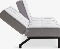 Slaapbank OREVAD lichtgrijze stof