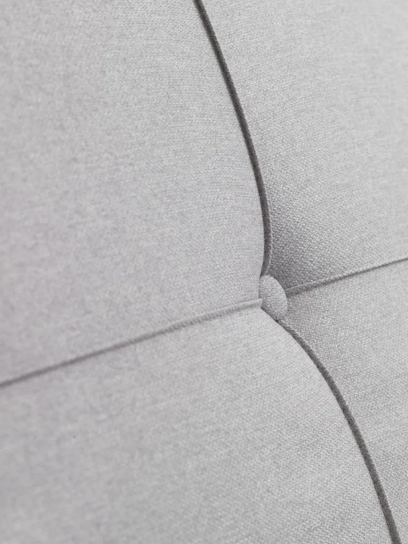 Slaapbank OREVAD lichtgrijze stof