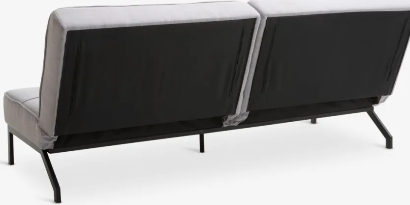 Slaapbank OREVAD lichtgrijze stof