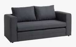 Slaapbank SKILLEBEKK donkergrijze stof