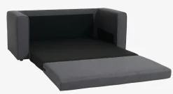 Slaapbank SKILLEBEKK donkergrijze stof