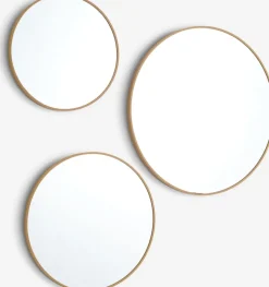 Spiegel SANDAGER 3 stuks eiken kleur
