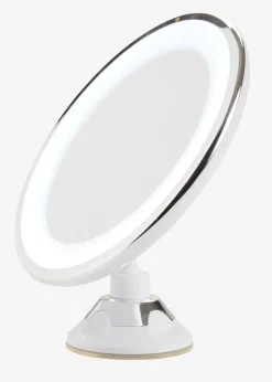 Spiegel VEDDIGE met LED Ø20xH22 cm wit