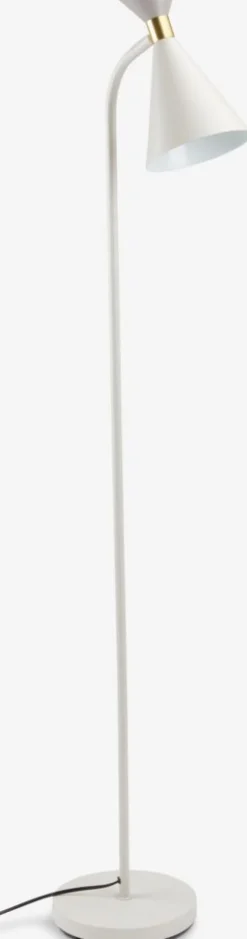 Staande lamp JONATHAN Ø22xH138 cm beige/grijs