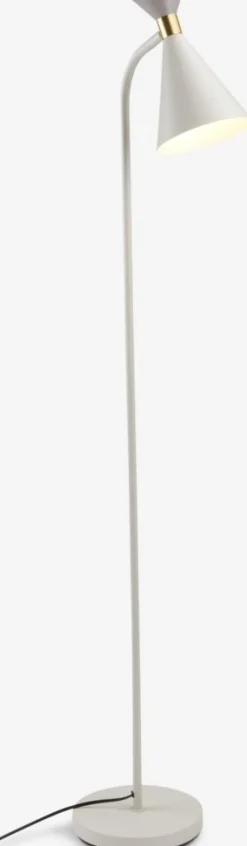 Staande lamp JONATHAN Ø22xH138 cm beige/grijs