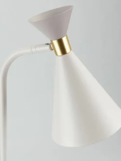 Staande lamp JONATHAN Ø22xH138 cm beige/grijs