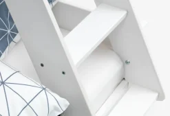 Stapelbed VESTERVIG 80/120x200 inclusief ladder wit