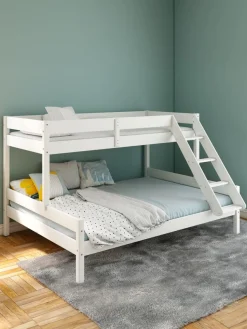 Stapelbed VESTERVIG 90/150x200 inclusief ladder wit