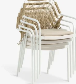 Stapelstoel FASTRUP wit