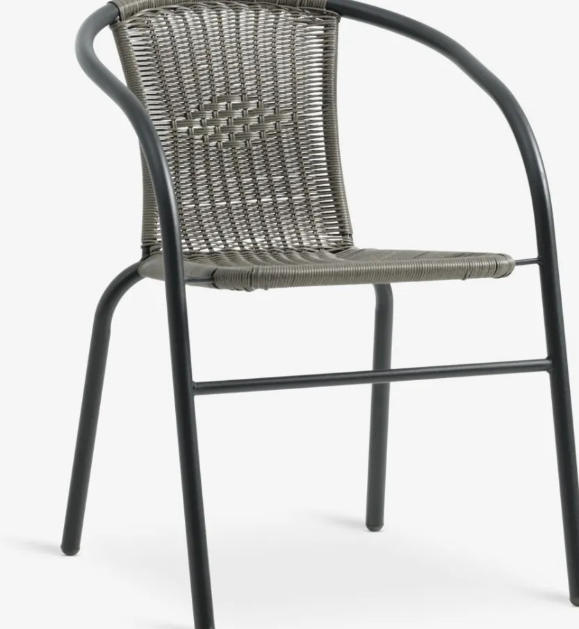 Stapelstoel GRENAA zwart