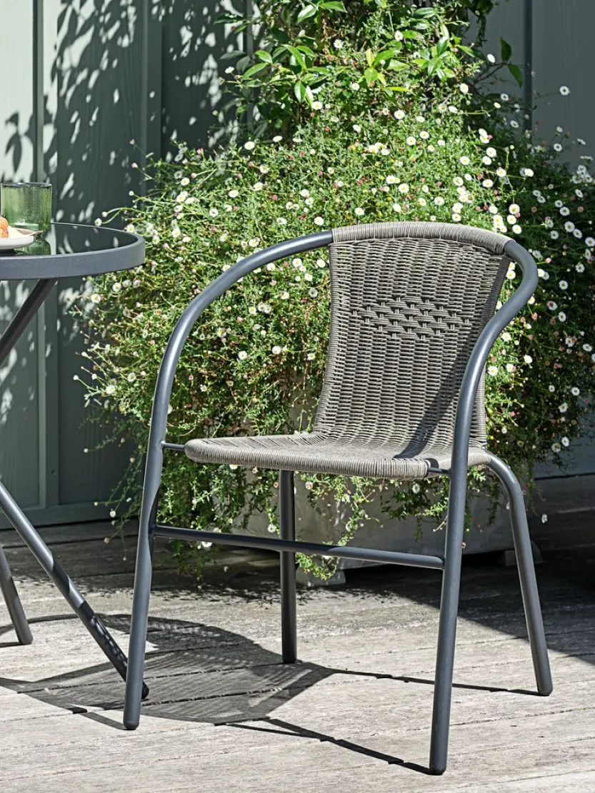 Stapelstoel GRENAA zwart