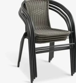 Stapelstoel GRENAA zwart