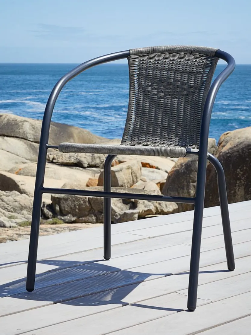 Stapelstoel GRENAA zwart