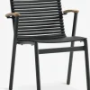 Stapelstoel SADBJERG zwart