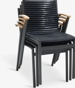 Stapelstoel SADBJERG zwart