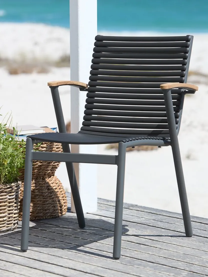 Stapelstoel SADBJERG zwart