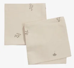 Stoffen servet ENGFIOL 40x40 2 stuks beige/grijs