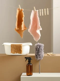 Stofwisser BRIAN Ø10xH35cm grijs