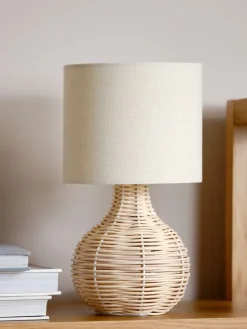 Tafellamp HELMER Ø17xH32cm naturel