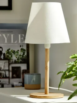 Tafellamp JULIUS Ø19xH40cm naturel