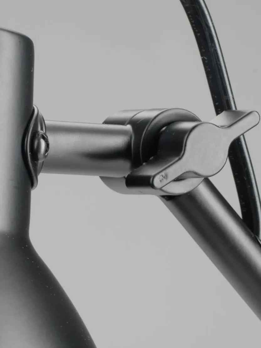 Tafellamp PATRIK Ø14xH45cm zwart