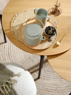 Tafelset BRABRAND Ø70/50 naturel/zwart 2 stuks