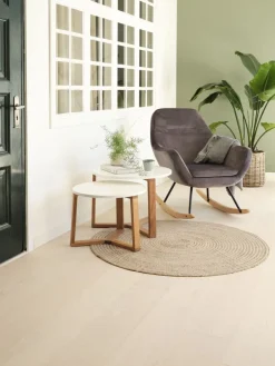 Tafelset SVENSTRUP Ø60/50 wit/eiken 2 stuks