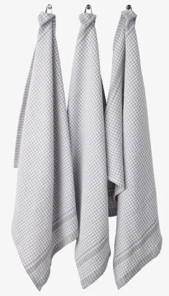 Theedoek SANDARVE 50x70 grijs 3 stuks